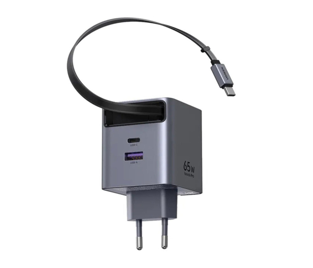 UGREEN Ładowarka sieciowa GaN X615USB-C + USB65W z kablem szara - 1417002 - zdjęcie 3
